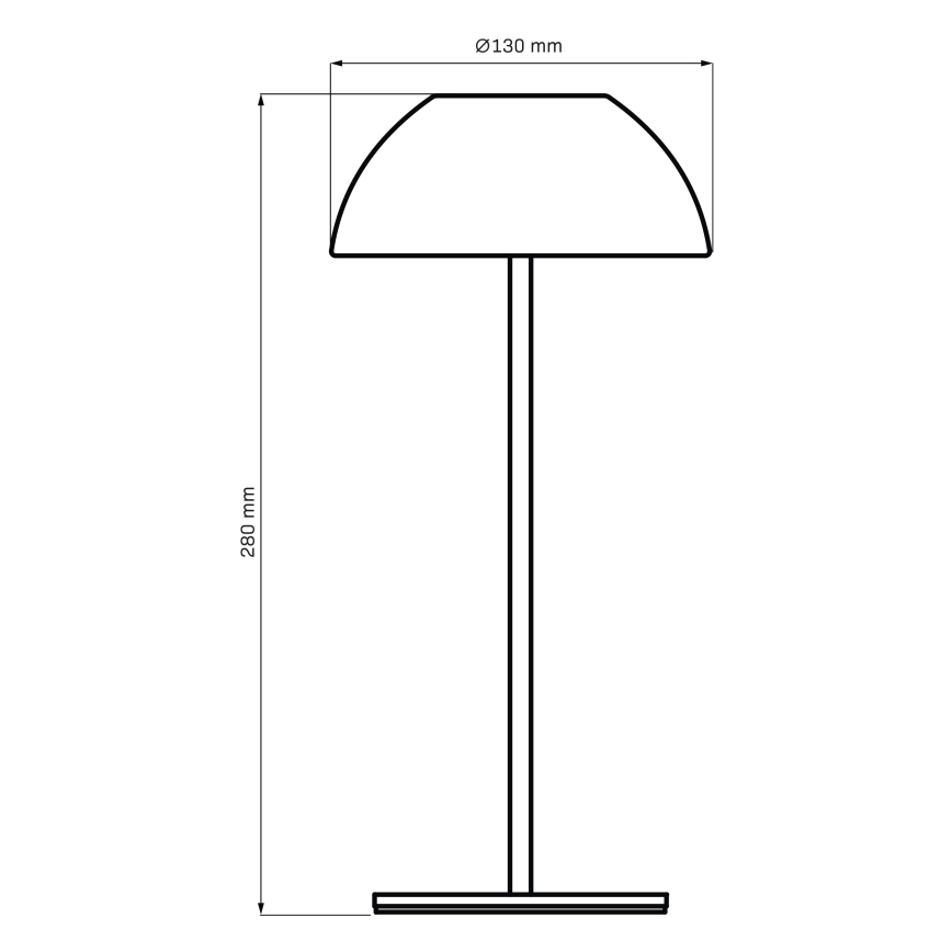 Lampe de table tactile extérieure à intensité variable TANZANIA LED/1,8W/5V USB 1800 mAh IP44 rose