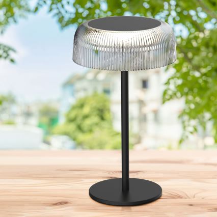 Lampe de table tactile extérieure à intensité variable TRYPOLIS LED/2W/5V USB 1800 mAh IP44 noir