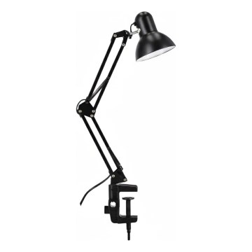 Lampe de table à pince 1xE27/60W/230V noire