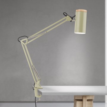 Lampe de table à pince GILI 1xE27/40W/230V verte
