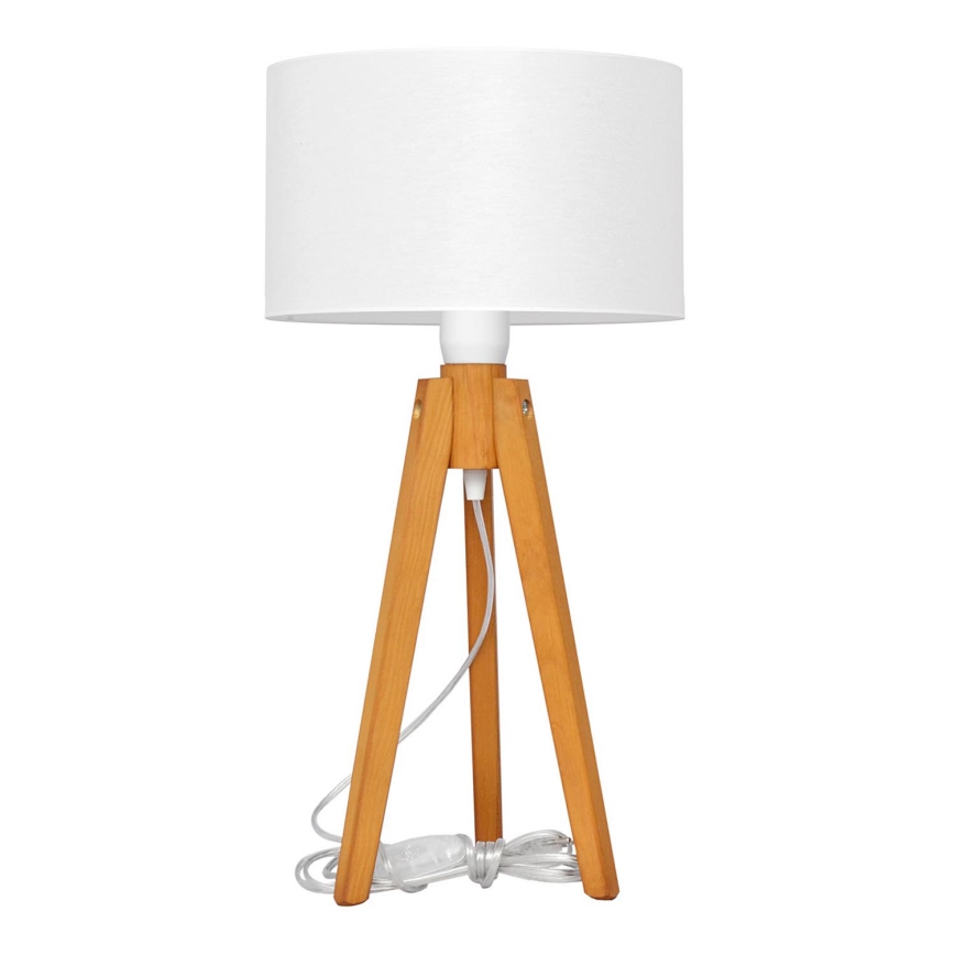 Lampe de table ALBA 1xE27/15W/230V blanc/chêne