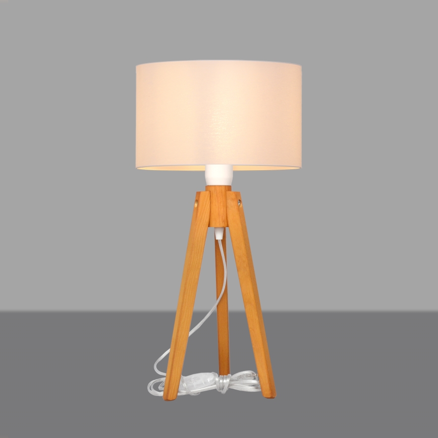 Lampe de table ALBA 1xE27/15W/230V blanc/chêne