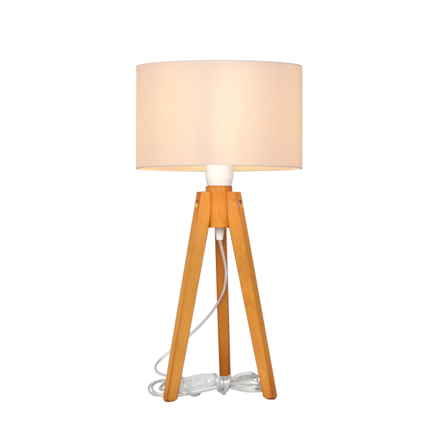 Lampe de table ALBA 1xE27/15W/230V blanc/chêne