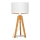 Lampe de table ALBA 1xE27/15W/230V blanc/doré/chêne