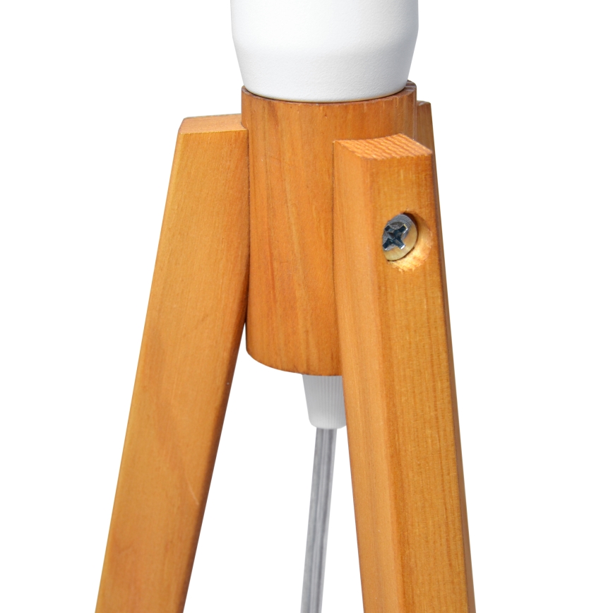 Lampe de table ALBA 1xE27/15W/230V blanc/doré/chêne