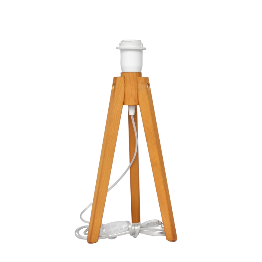 Lampe de table ALBA 1xE27/15W/230V blanc/doré/chêne