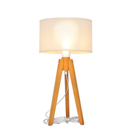 Lampe de table ALBA 1xE27/15W/230V crème/chêne