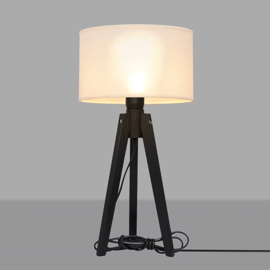 Lampe de table ALBA 1xE27/15W/230V crème/pin