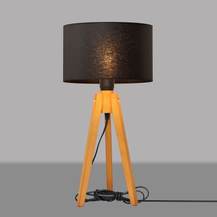 Lampe de table ALBA 1xE27/15W/230V noir/chêne