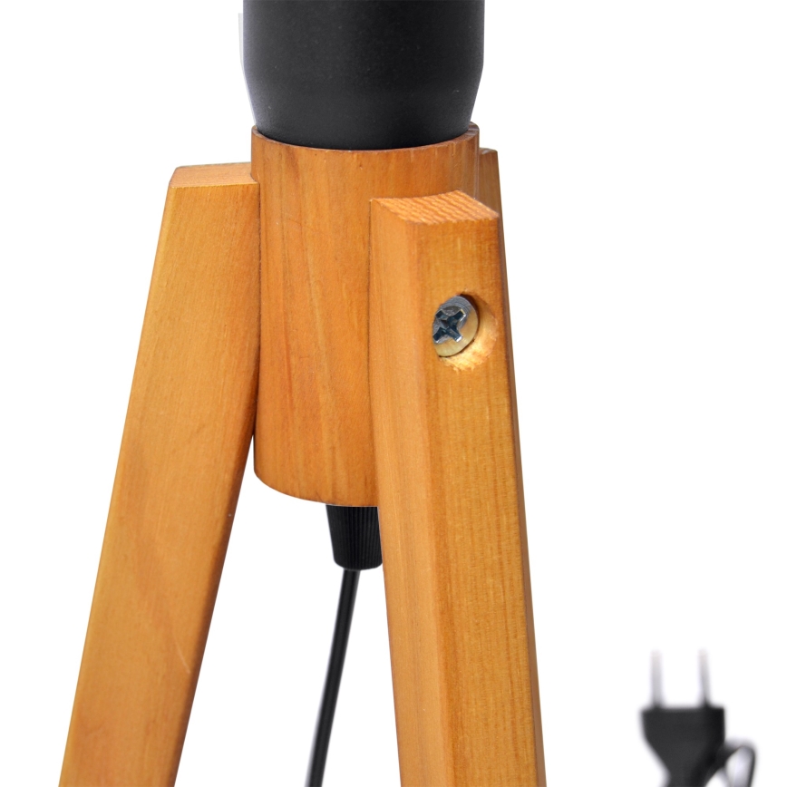 Lampe de table ALBA 1xE27/15W/230V noir/chêne