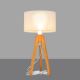 Lampe de table ALBA 1xE27/60W/230V crème/chêne