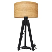 Lampe de table ALBA 1xE27/60W/230V marron/pin