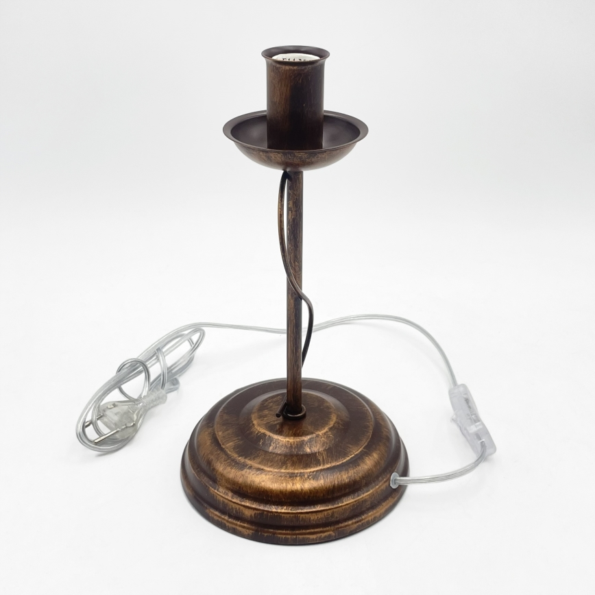 Lampe de table ANTON 1xE14/60W/230V bronze
