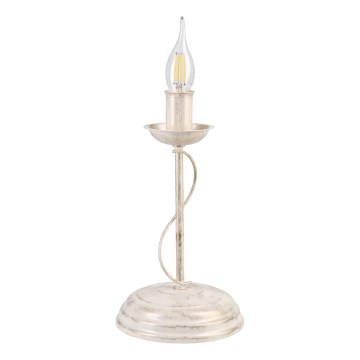 Lampe de table ANTON 1xE14/60W/230V patine blanche