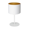 Lampe de table ARDEN 1xE27/60W/230V d. 18 cm blanc/doré