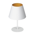 Lampe de table ARDEN 1xE27/60W/230V d. 20 cm blanc/doré