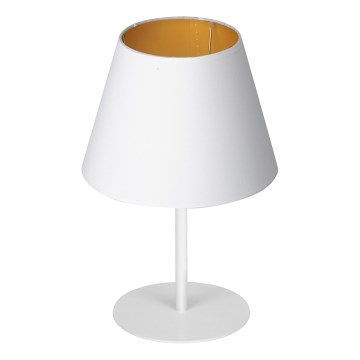 Lampe de table ARDEN 1xE27/60W/230V d. 20 cm blanc/doré