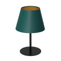 Lampe de table ARDEN 1xE27/60W/230V d. 20 cm vert/doré