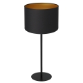 Lampe de table ARDEN 1xE27/60W/230V d. 25 cm noir/doré