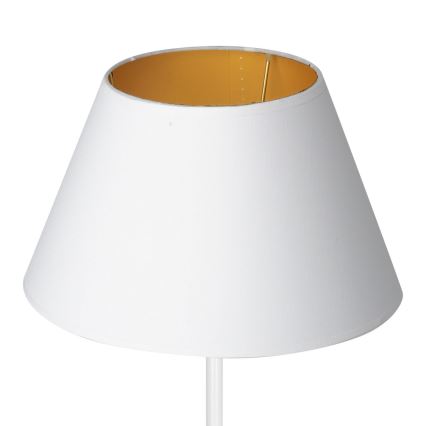 Lampe de table ARDEN 1xE27/60W/230V d. 30 cm blanc/doré