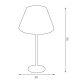 Lampe de table ARDEN 1xE27/60W/230V d. 30 cm blanc