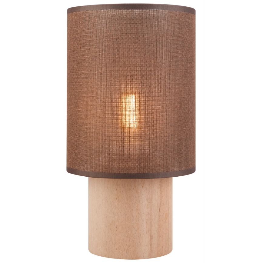Lampe de table ARI TABLE 1xE27/60W/230V marron/hêtre