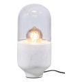 Lampe de table ASEL 1xE27/25W/230V marbre blanc