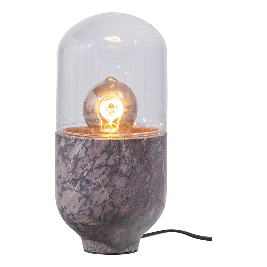Lampe de table ASEL 1xE27/25W/230V marbre gris/marron