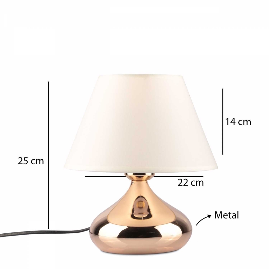 Lampe de table ASPARAGUS 1xE27/40W/230V cuivrée