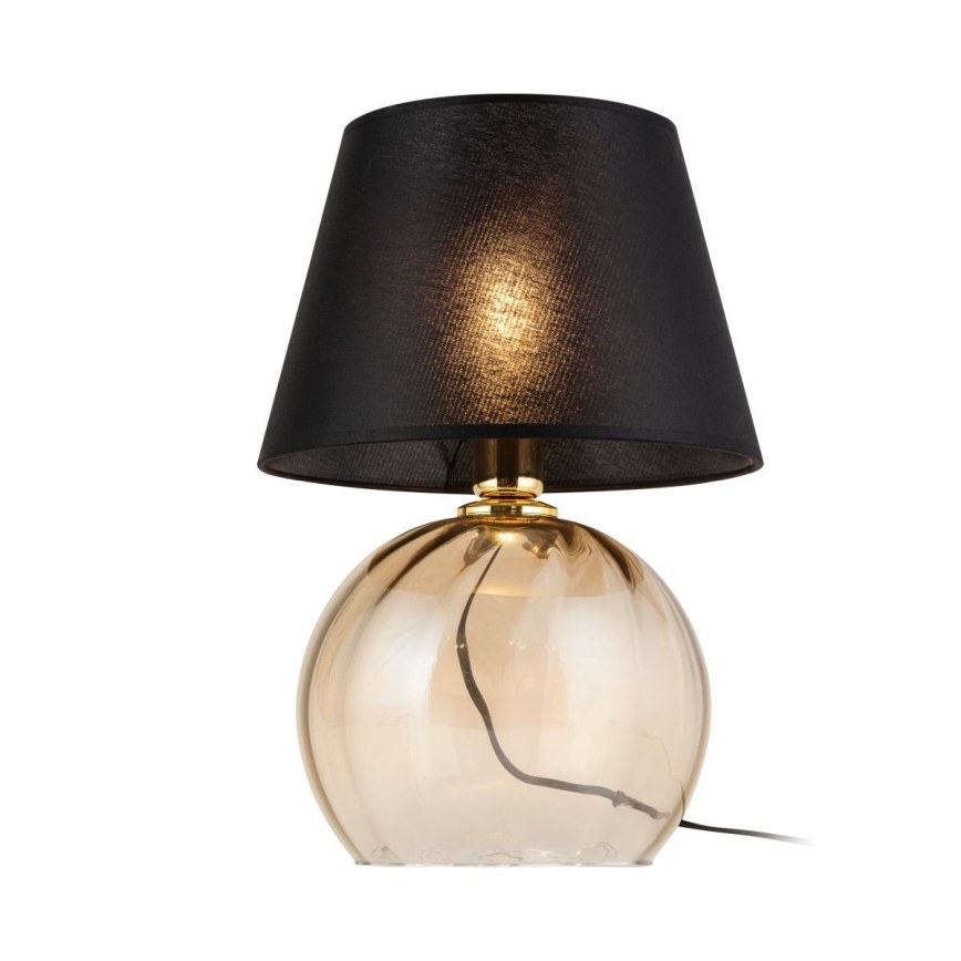 Lampe de table AUREA 1xE27/15W/230V noir/beige