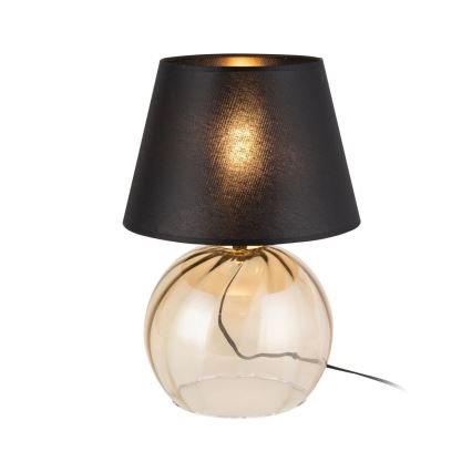 Lampe de table AUREA 1xE27/15W/230V noir/beige