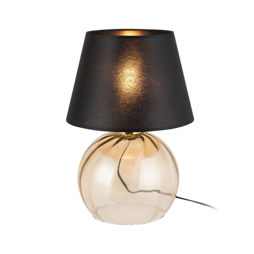 Lampe de table AUREA 1xE27/15W/230V noir/beige