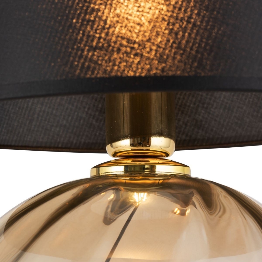 Lampe de table AUREA 1xE27/15W/230V noir/beige