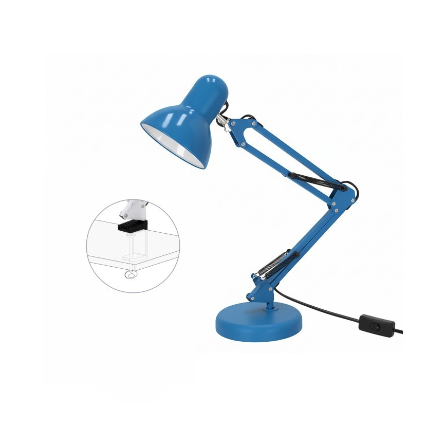 Lampe de table AURIQ 1xE27/60W/230V bleue