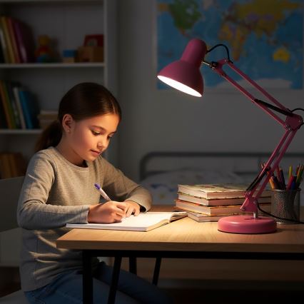 Lampe de table AURIQ 1xE27/60W/230V rose