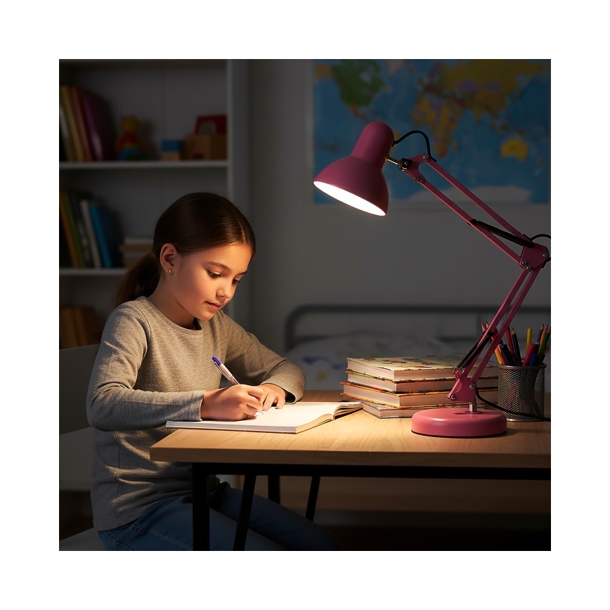 Lampe de table AURIQ 1xE27/60W/230V rose