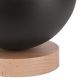 Lampe de table AVA BALL 1xE27/60W/230V noir/hêtre