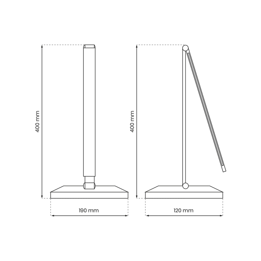 Lampe de table avec charge sans fil VARIO LED/5W/230V 3000-6000K noir