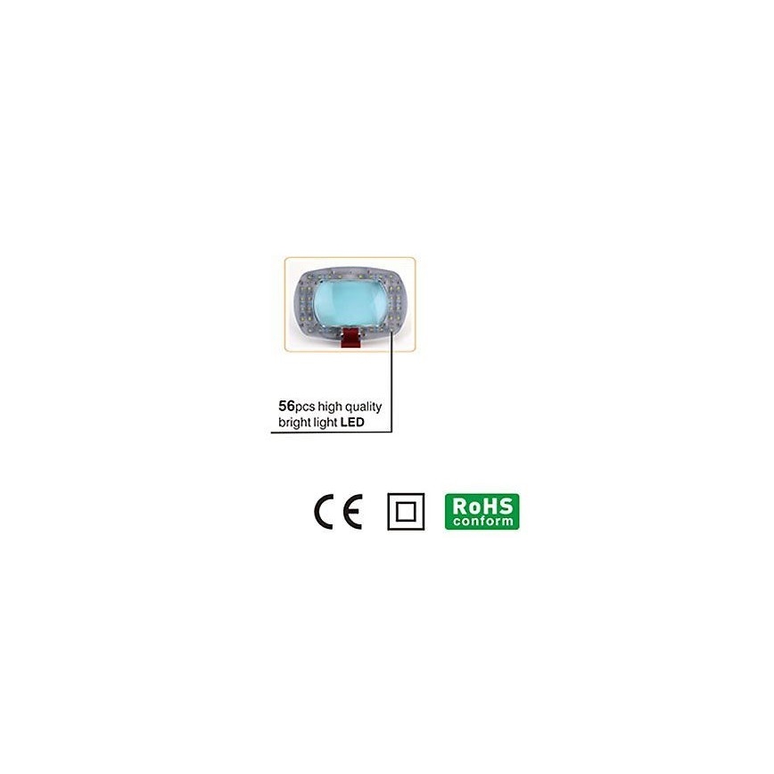Lampe de table avec loupe LED/7W/230V 6500K blanc