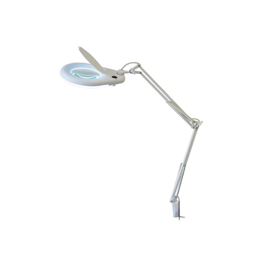 Lampe de table avec loupe LED/9W/230V blanc/chrome brillant