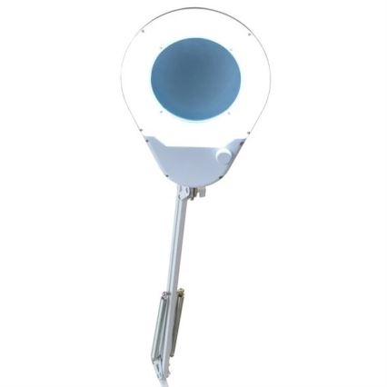Lampe de table avec loupe LED/9W/230V blanc/chrome brillant