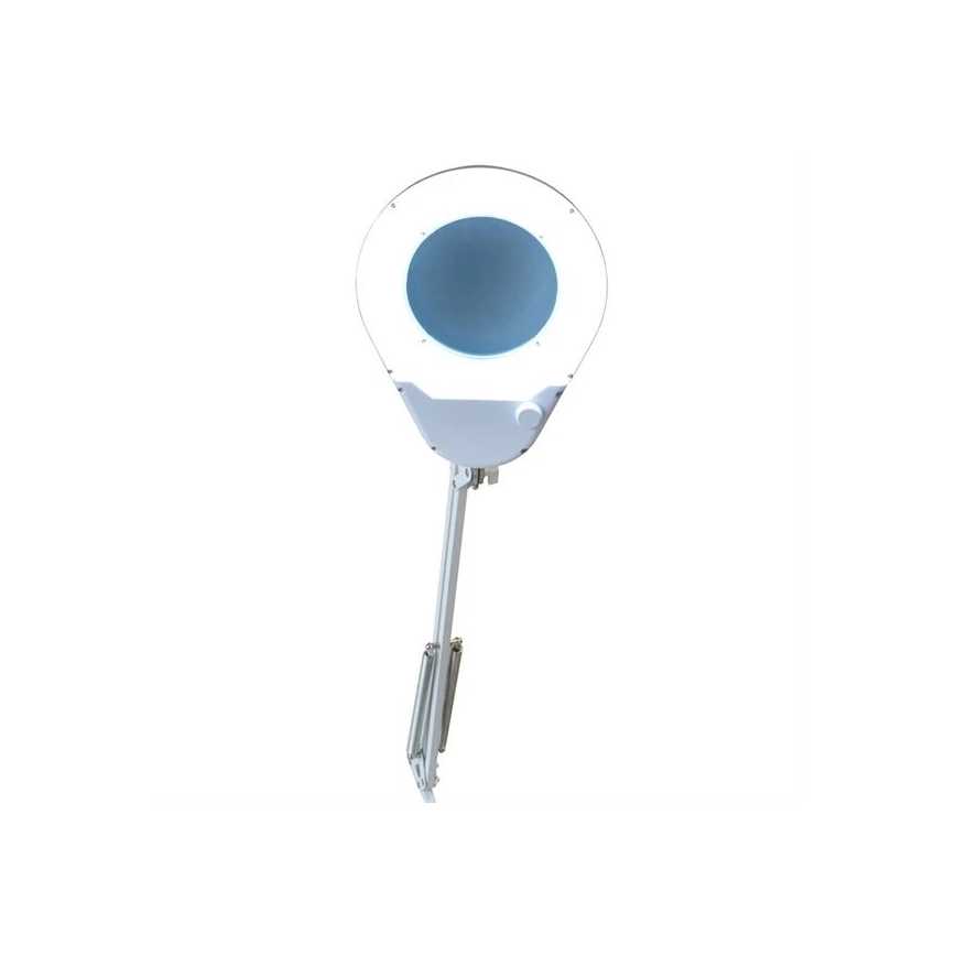 Lampe de table avec loupe LED/9W/230V blanc/chrome brillant