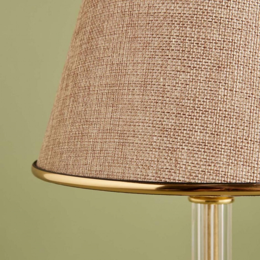 Lampe de table AYD 1xE27/40W/230V beige/dorée