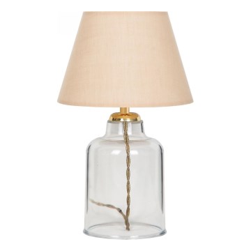 Lampe de table AYD 1xE27/40W/230V beige/transparente