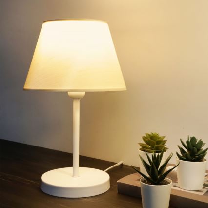 Lampe de table AYD 1xE27/40W/230V blanc