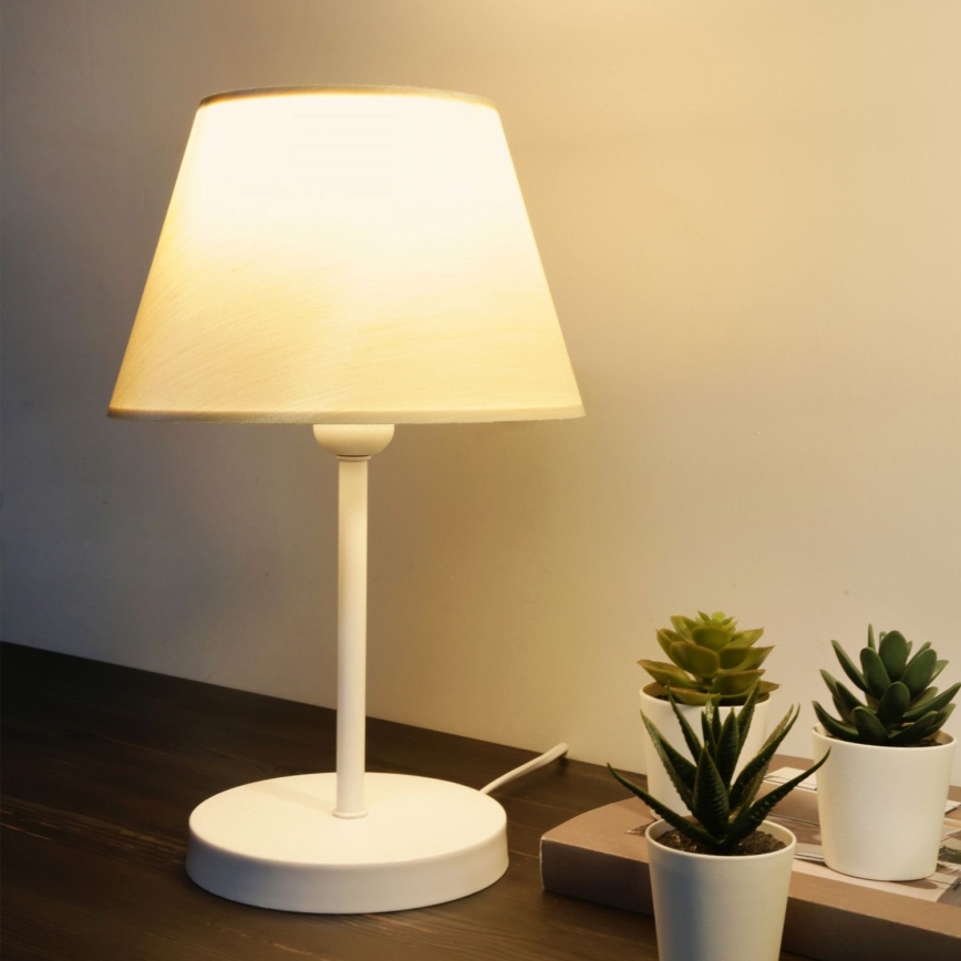 Lampe de table AYD 1xE27/40W/230V blanc