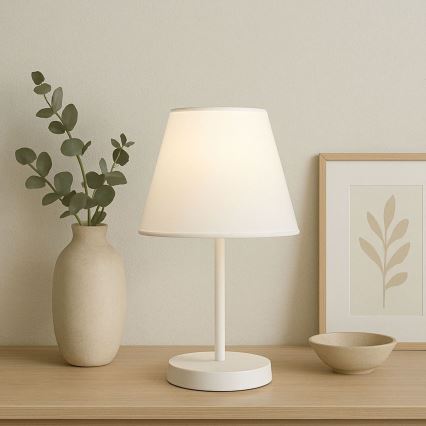 Lampe de table AYD 1xE27/40W/230V blanc