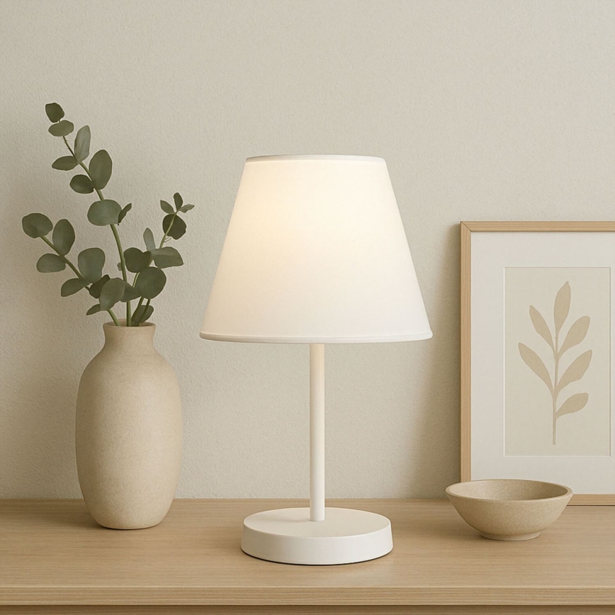 Lampe de table AYD 1xE27/40W/230V blanc