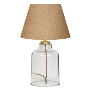 Lampe de table AYD 1xE27/40W/230V marron / transparente