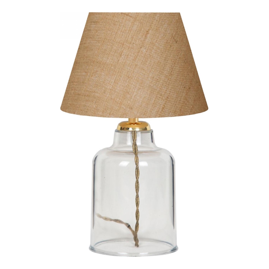 Lampe de table AYD 1xE27/40W/230V marron / transparente